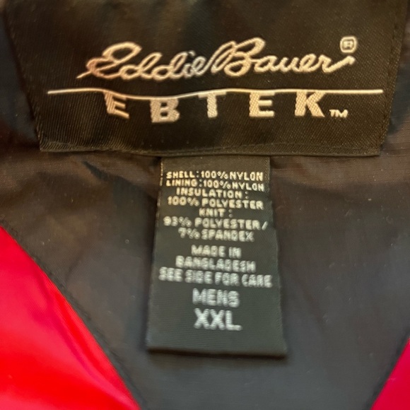 Eddie Bauer EBTek Vest Mens XXL Black Primaloft Insulated Gorpcore Hiking - Picture 9 of 14